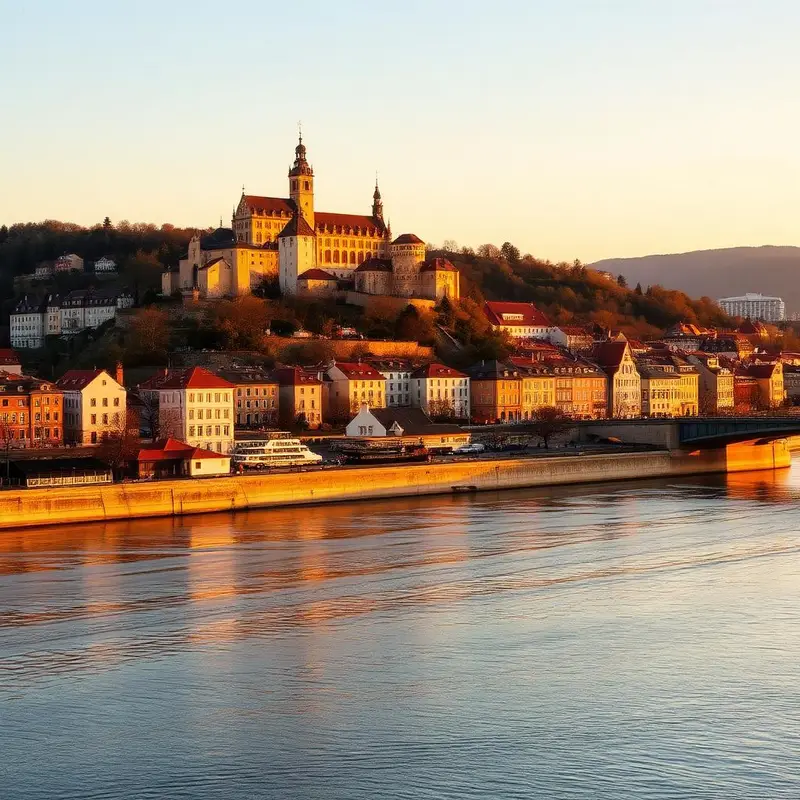 Vista turística de Bratislava, Eslovaquia