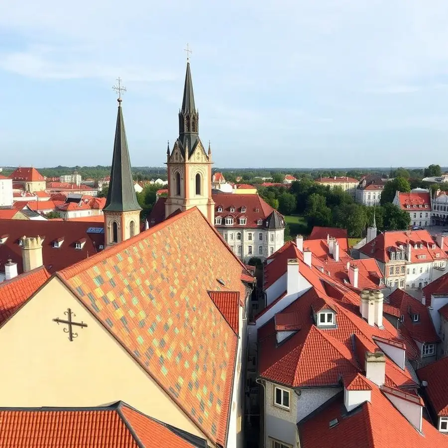 Vista turística de Zagreb, Croacia